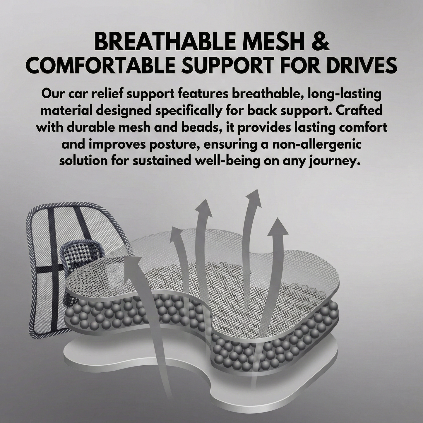 Car Back Seat Supporter Lumbar Chair