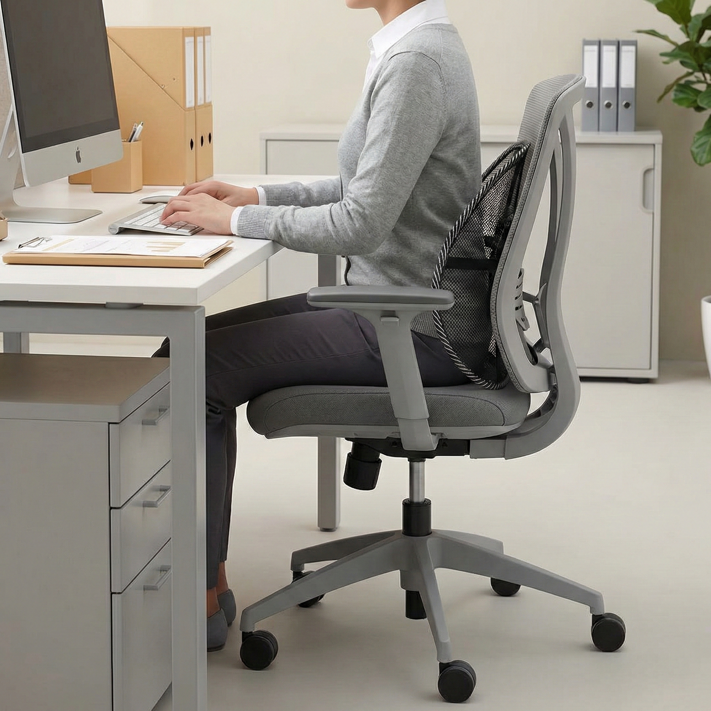 Car Back Seat Supporter Lumbar Chair