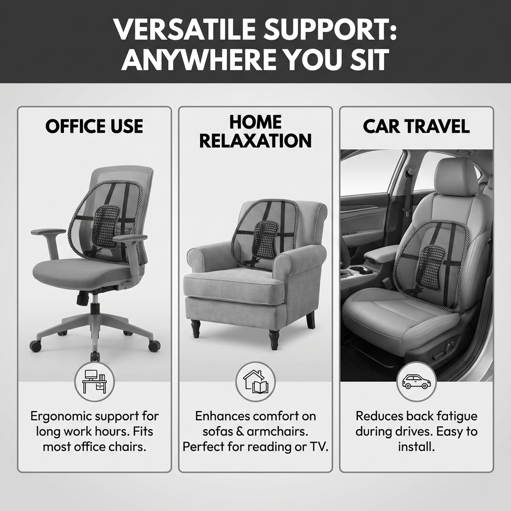 Car Back Seat Supporter Lumbar Chair